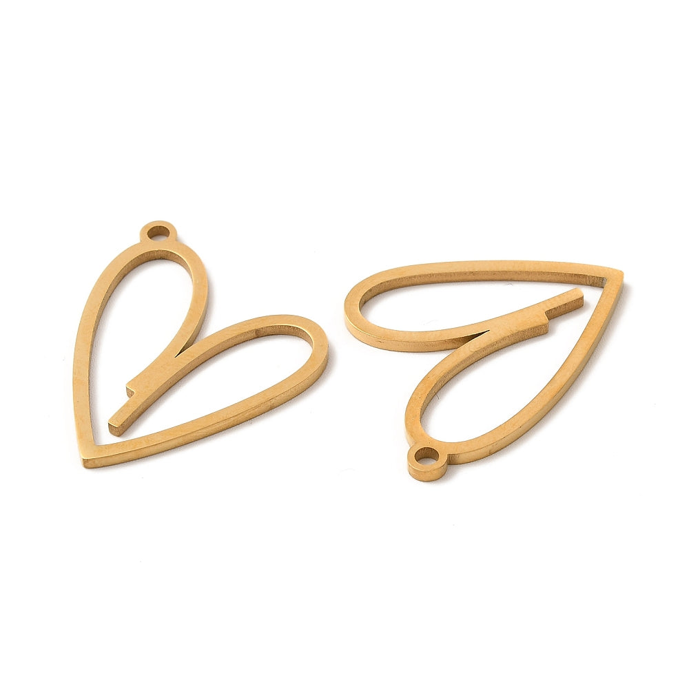 Charm Corazón Hueco (2pzs)