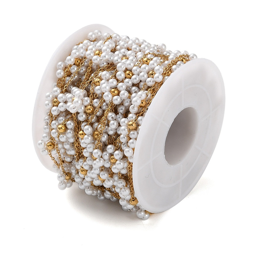 Cadena Flor Perla (1yd)