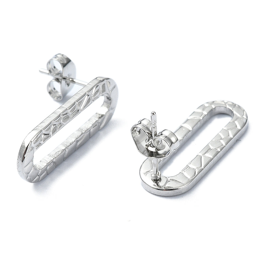 Pendientes Ovalados Texturado