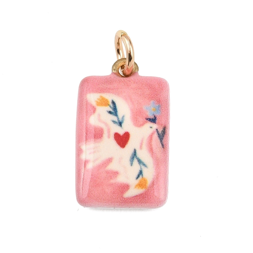 Ave Rosa Colgante