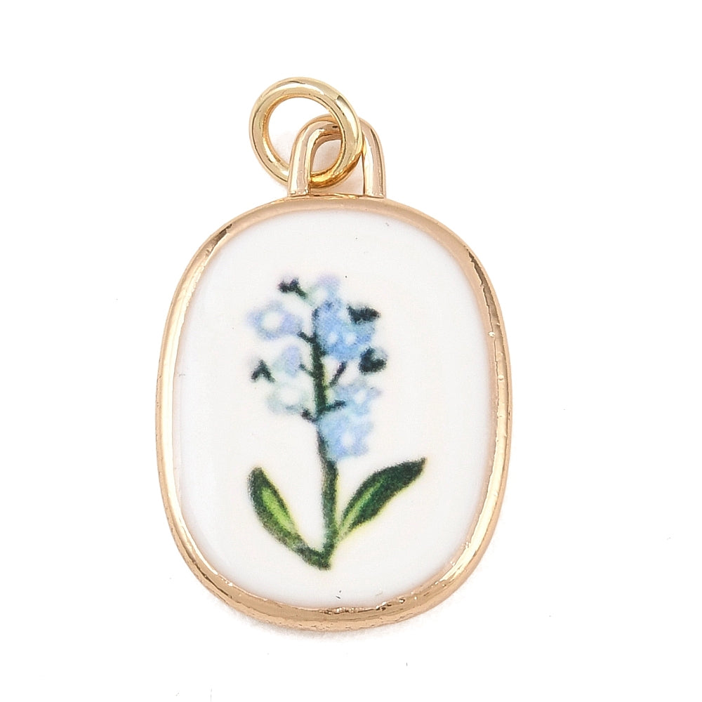 Flor Azul Porcelana