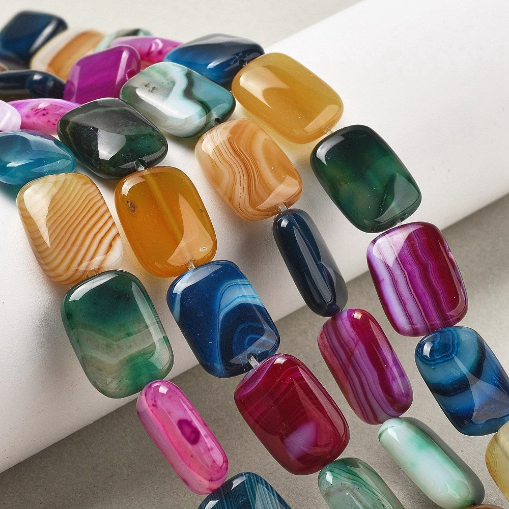 Agata con bandas naturales