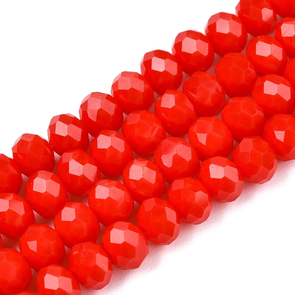 Rondelle Rojo 6mm