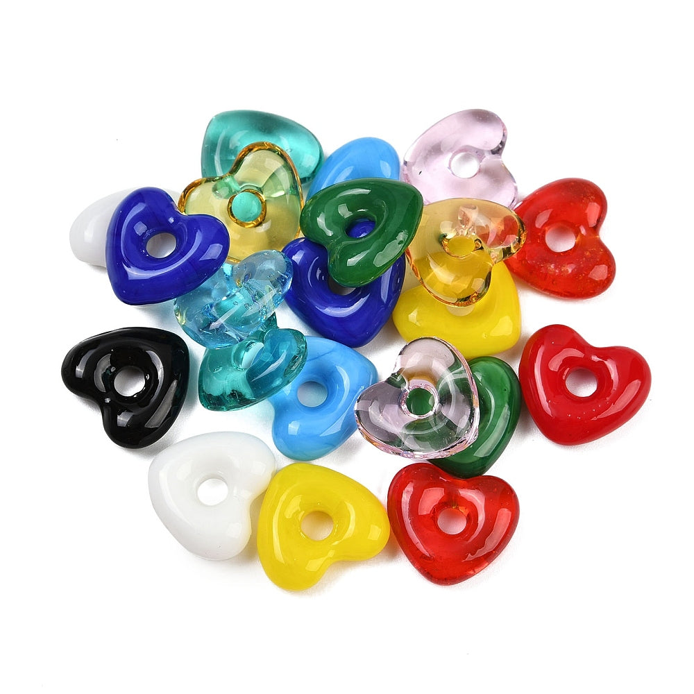 Corazón Cristal Botón (2pzs)