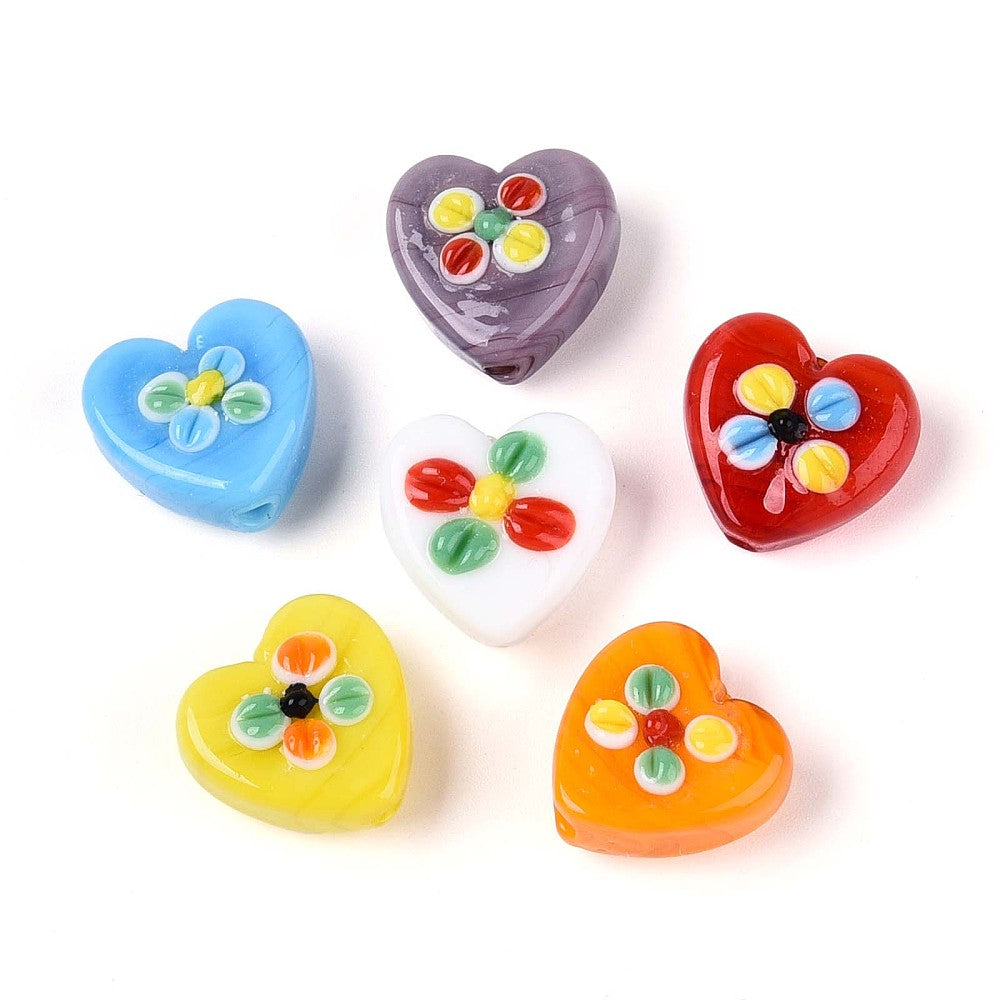 Corazon Colorido Cristal (2pzs)