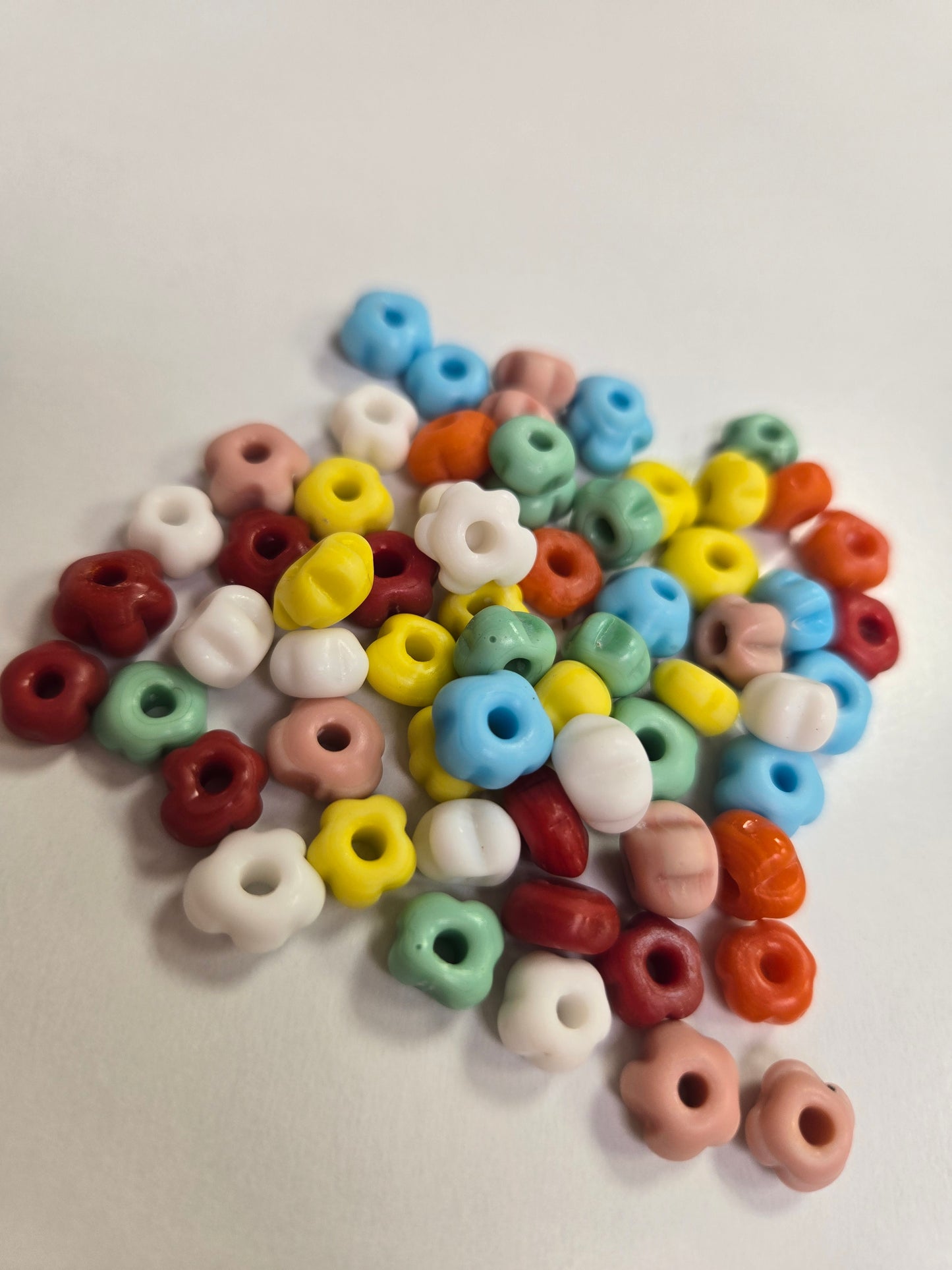 Flower Rondel Matte (10pzs)