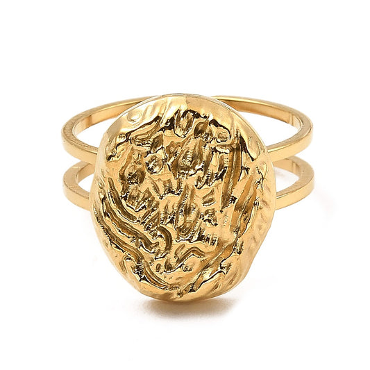 Anillo Ovalado Texturado