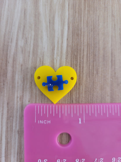 Autismo Corazon con Rompecabeza
