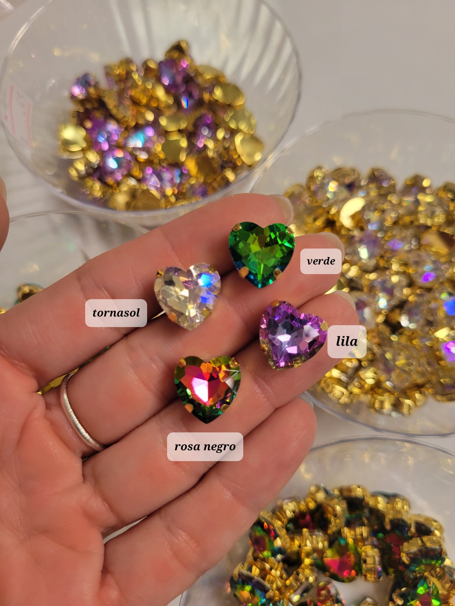Rhinestone Corazón