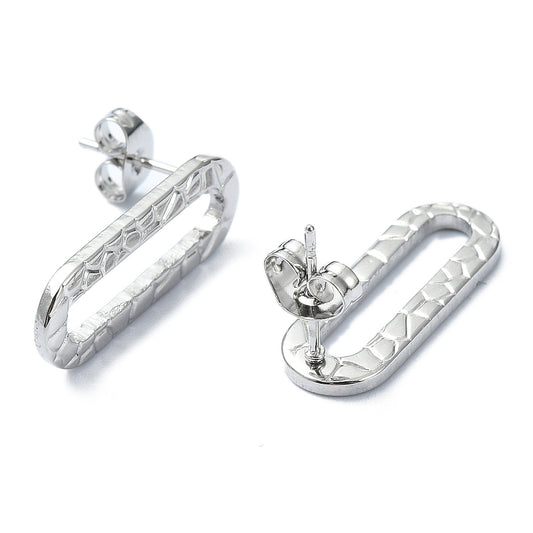 Pendientes Ovalados Texturado