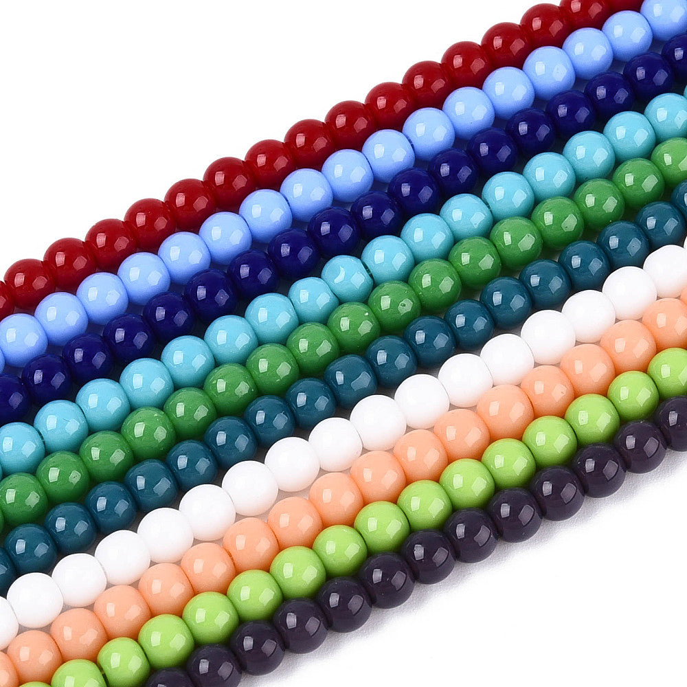 Beads Vidrio Redondo 8mm