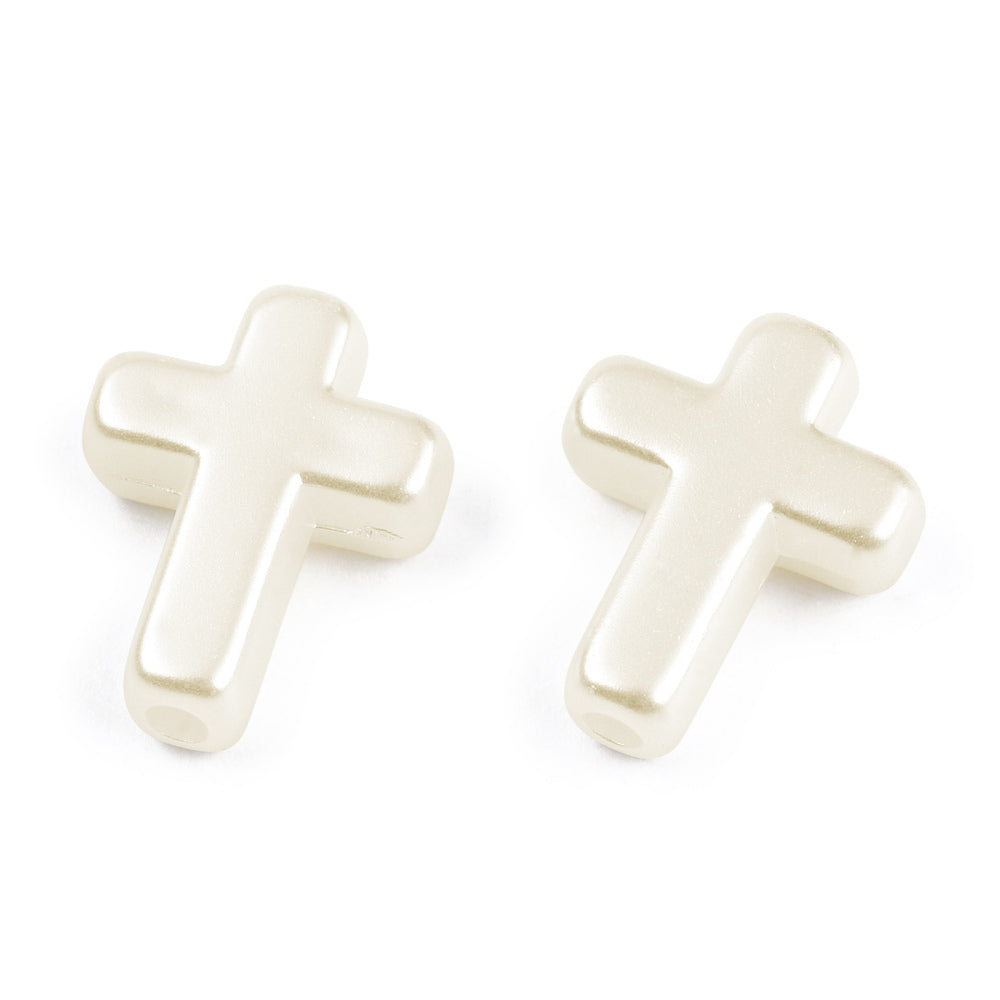 Cruz Imitación Perla (20pzs)