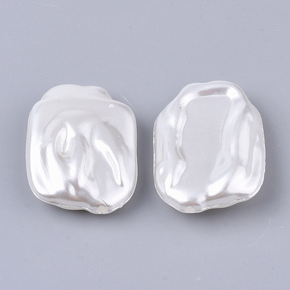 Perla Rectangular Imitacion (10pzs)