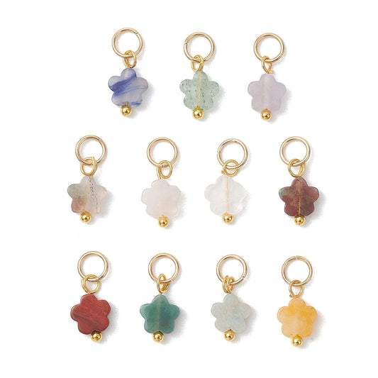 Semi Preciosas Flores (4pzs)