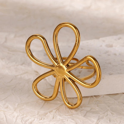 Anillo Flor 5 petalos