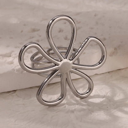 Anillo Flor 5 petalos