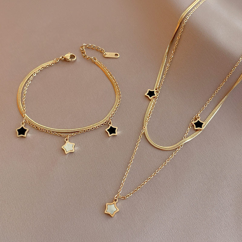 Conjunto Collar y Pulsera Estrella