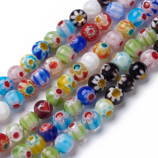 Millefiori 4mm 6mm 8mm