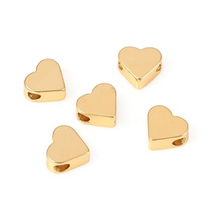 Corazón Latón (4pzs)