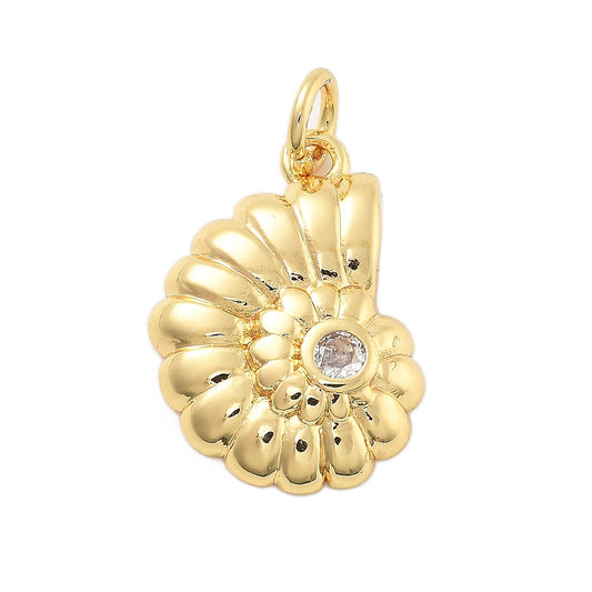 Concha Espiral Rhinestone