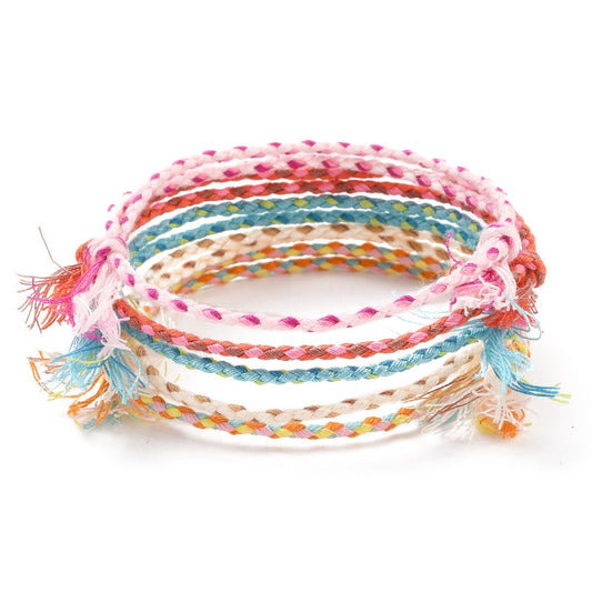 Pulsera trenzada (5pzs)